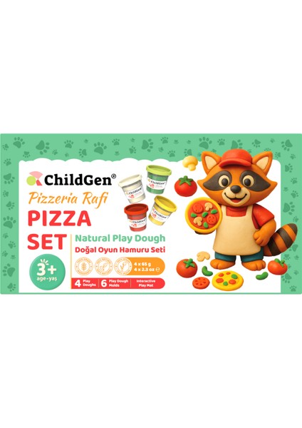 Doğal Oyun Hamuru Sevimli Patiler - Pizza Set fiyatları