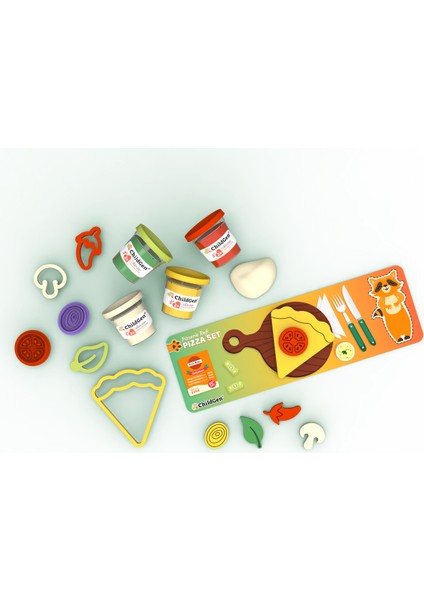 Doğal Oyun Hamuru Sevimli Patiler - Pizza Set modelleri