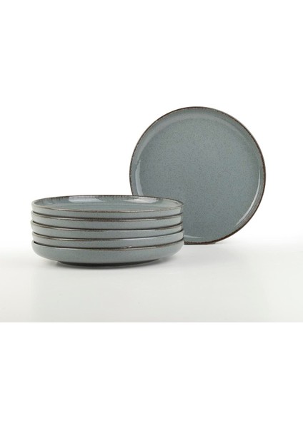 6'lı Mavi 19CM Pasta Tabağı Seti, Şık ve Kullanışlı. fiyatları