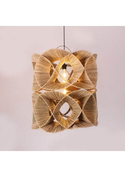 Mylamp Oklid Doğal Rafya 63X65/75 cm Katlı Aydınlatma fiyatları