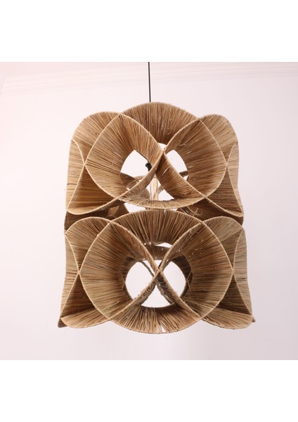 Mylamp Oklid Doğal Rafya 63X65/75 cm Katlı Aydınlatma fırsatları