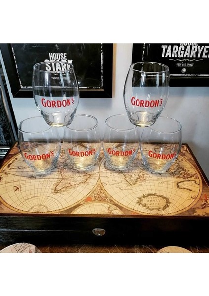 Turuncu 6'lı Kokteyl Bardakları, Şık ve Dayanıklı Içecek Sunumu Için Ideal fırsatları