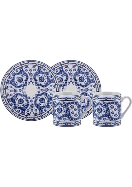 Mavi 2 Kişilik Kahve Fincan Takımı 80 Ml, Şık ve Zarif Tasarım. modelleri