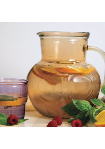 Renkli 2,3 Litre Kulplu Sürahi, Şık ve Kullanışlı Ev ve Bahçe Için