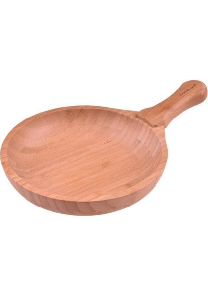 B1035 Sapanji Kulplu Sunum Tabağı, Şık ve Kullanışlı, Beyaz Renkli, Estetik Tasarım