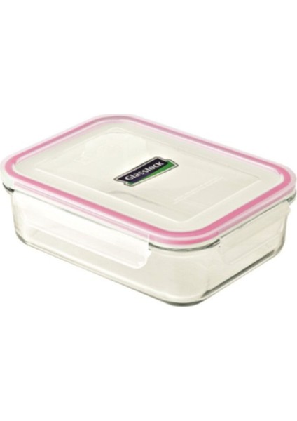 2000 ml Dikdörtgen Cam Saklama Kabı, Renkli, Dayanıklı ve Güvenli Saklama Çözümü