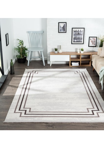 Trend 2803 Gri Akrilik Salon, Mutfak, Yatak Odası Halısı Makinede Yıkanabilir modelleri