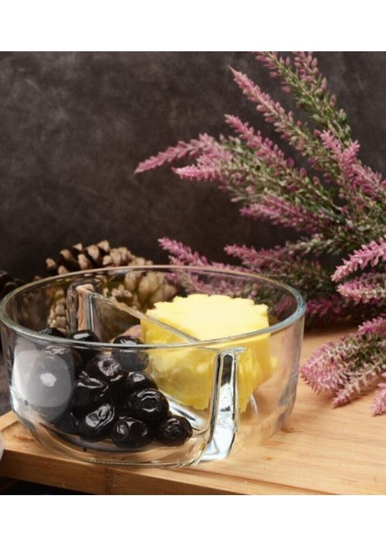 Beyaz 4'lü Şeffaf Cam Saklama Kabı Seti, Pratik ve Şık Depolama Çözümü