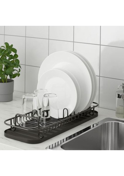 Gri Paslanmaz Çelik Bulaşık Kurulama Rafı 47X23 Cm, Dayanıklı ve Şık Tasarım modelleri