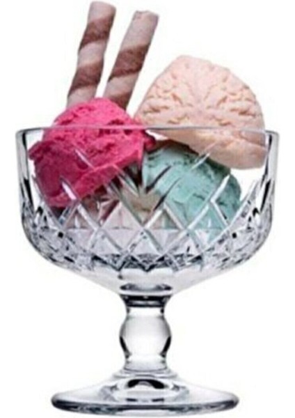 Beyaz Ayaklı Dondurmalık Seti, 12 Adet, Şık ve Kullanışlı Tasarım