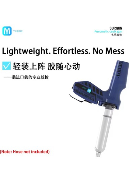 Youme P1030 Pnömatik Şarjlı Jel Tabancası 10CC ve 30CC modelleri