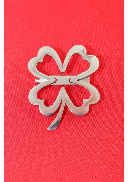 Çelik Silver Dört Yaparaklı Yonca Broş. Yaka Iğnesi Yonca Broş. Erkek Broş. Kadın Broş. Yonca Broş. fiyatları