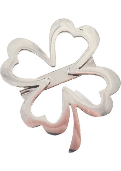 Çelik Silver Dört Yaparaklı Yonca Broş. Yaka Iğnesi Yonca Broş. Erkek Broş. Kadın Broş. Yonca Broş. modelleri