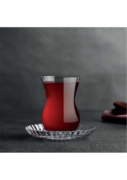 Şık Turuncu 12 Parça Çay Seti, Kaliteli ve Zarif Tasarım fiyatları