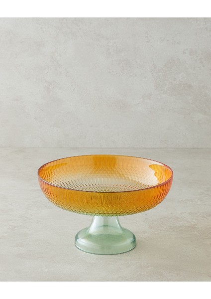 24 cm Yeşil-Turuncu Seramik Kase, Şık ve Dayanıklı Mutfak Gereci