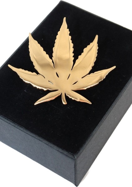 Çelik Gold Çınar Ağacı Yaprağı Broş. Yaka Iğnesi Çınar Ağacı Yaprağı Broş. Çınar Ağacı Yaprağı Broş.