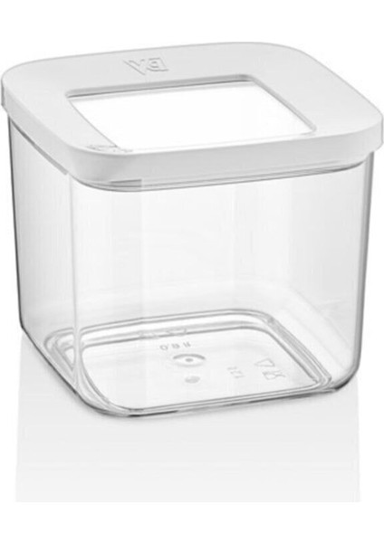 Turuncu Akrilik Kare Saklama Kabı Seti, 9'lu, Dayanıklı ve Şık Tasarım