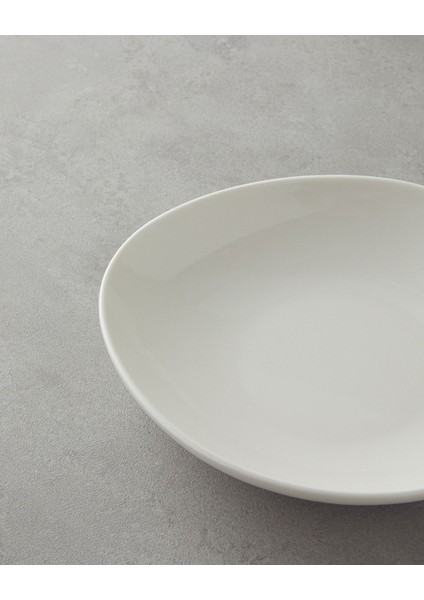 Beyaz 8 Parça Yemek Takımı, 2 Kişilik, Şık ve Zarif Tasarım