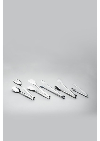 Paslanmaz Çelik Maşa Takımı - 5 Parça, Dayanıklı ve Şık Mutfak Gereçleri