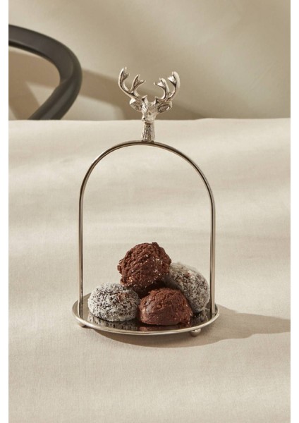 Şık 12X12X20 cm Gümüş Ikramlık, Zarif ve Kullanışlı Tasarım ile Sunum Şıklığı