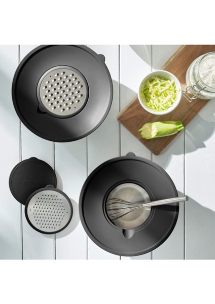 Çok Amaçlı 3'ü Birlikte Saklama ve Karıştırma Kabı, Gri, Pratik ve Kullanışlı fiyatları