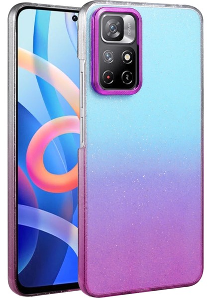 Xiaomi Redmi Note 11 Pro 5g Kılıf Simli Shinys Glossy Renk Geçişli Kapak