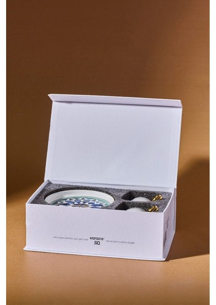 Iki Kişilik Mavi Kahve Fincan Takımı 90 Ml, Şık ve Kullanışlı Tasarım indirimleri