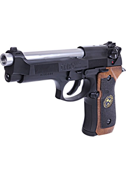We Samurai Edge M9 Siyah Ağaç Kabzalı Gbb Airsoft Tabanca modelleri