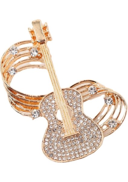 Zirkon Taşlı Melodili Gitar Broş. Yaka Iğnesi Gitar Broş. Erkek Broş. Kadın Broş. Gitar Broş. modelleri