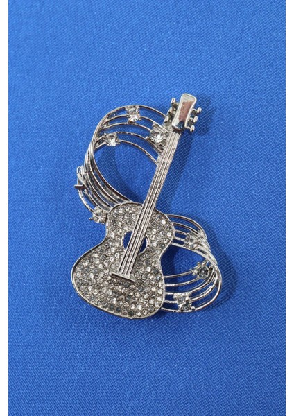 Zirkon Taşlı Melodili Gitar Broş. Yaka Iğnesi Gitar Broş. Erkek Broş. Kadın Broş. Gitar Broş. indirimleri