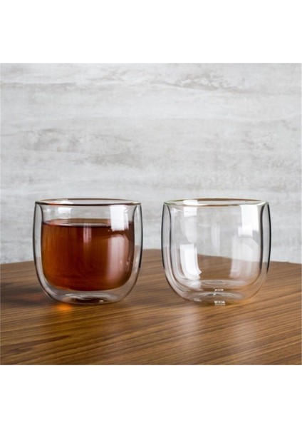 Beyaz Çift Cidarlı 240 ml Çay Bardağı Seti, Şık ve Dayanıklı Tasarım fiyatları