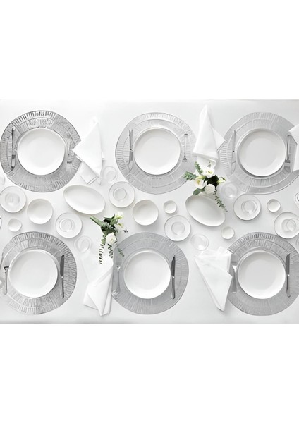 Şık 2'li 25 cm Krem Kayık Sunum Tabağı Seti, Modern ve Zarif Tasarım modelleri