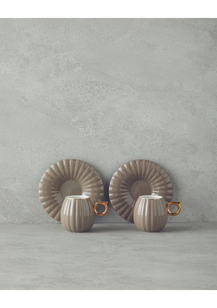 Vizon 4'lü Bone China Kahve Fincan Takımı, Şık ve Zarif Tasarım fiyatları