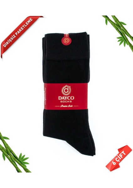 Bambu Kışlık Erkek Siyah Çorap 6 Çift Siyah Kutulu modelleri