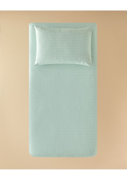 Yumuşak Pamuklu Çocuk Lastikli Çarşaf Takımı, Rahat ve Şık Seledon Bordo