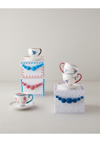 Şık Ekru Kahve Fincan Takımı, 100 Ml, 29.03.2025 Son Kullanma Tarihi