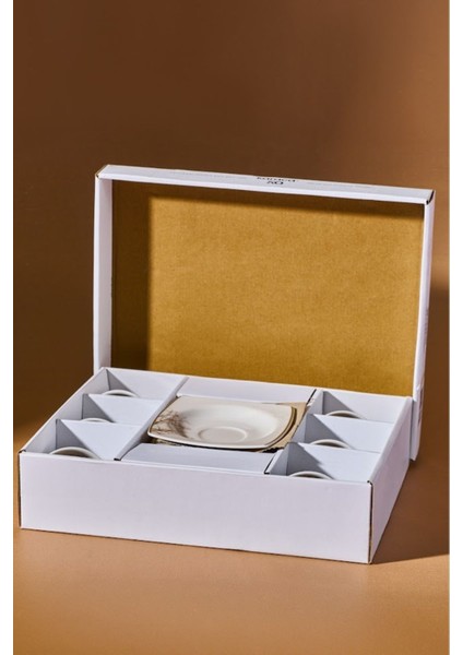 Altı Kişilik Beyaz Kahve Fincanı Takımı, 85 Ml, Şık ve Kullanışlı Tasarım indirimleri