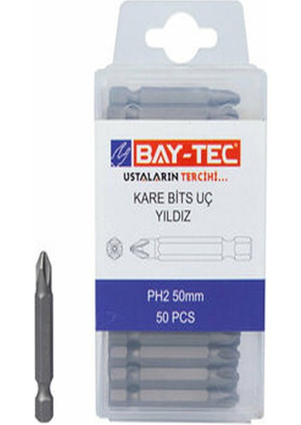 Bits Uç Kare Yıldız Ph 2X50MM MU1850 5227 - 10 Adet Erpilsan Elektronik
