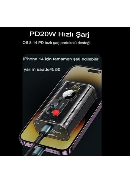 10.000 Mah Powerbank USB 3.0, Pd Hızlı Şarj 22,5 W fiyatları