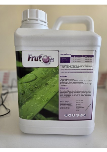 Fruto Sa Deniz Yosunu ve Amino Asit Içerikli Sıvı Gübre 5l