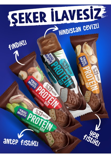 Çikolata Kaplamalı Protein Bar 4'lü Karışık Tanışma Paketi 50 gr X4 Adet (Paket 5) fiyatları
