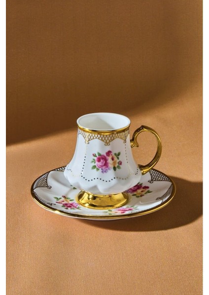 Çok Renkli 2 Kişilik 85 ml Kahve Fincan Takımı fırsatları