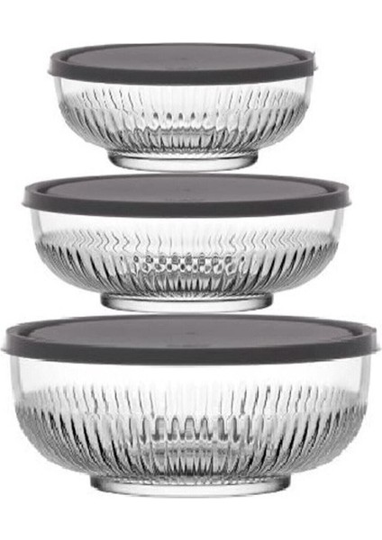 Beyaz Çok Amaçlı Saklama Kabı Seti 3'lü, Çeşitli Boyutlarda, Dayanıklı ve Şık Tasarım