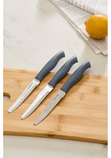10 Parça Güçlü Bıçak Takımı Gri, Dayanıklı ve Şık Mutfak Seti fırsatları
