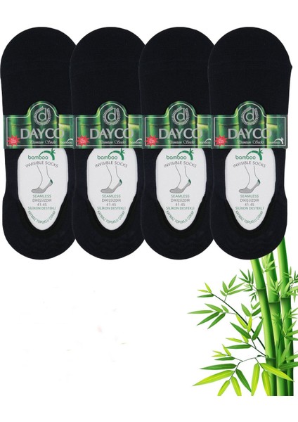 Erkek Bambu Premium Babet Çorap 4'lü Set Lacivert