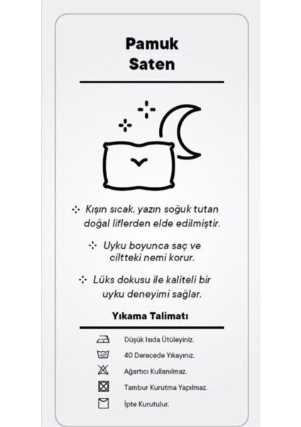 %100 Pamuk Saten Düz Volanlı Yastık Kılıfı Takımı, 2 Adet, Beyaz indirimleri
