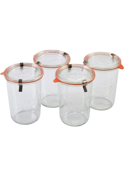 850 ml Cam Saklama Kavanoz Seti, 4'lü, Şık ve Dayanıklı, Modern Tasarım fırsatları