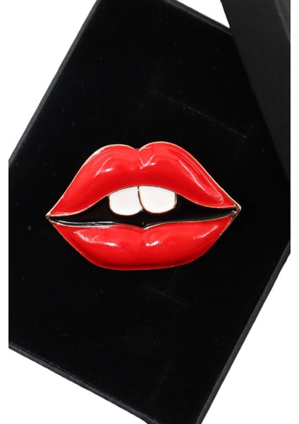 Red Lips Broş. Yaka Iğnesi Kırmızı Dudak Broş. Tasarım Dudak Broş. Kadın Broş. Dudak Broş. fiyatları
