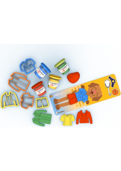 Doğal Oyun Hamuru Sevimli Patiler - Meslekler Set modelleri