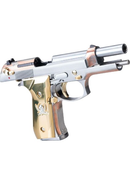 We M92F "calico Jack" Full Metal Silver Gold Gbb Airsoft Tabanca modelleri
